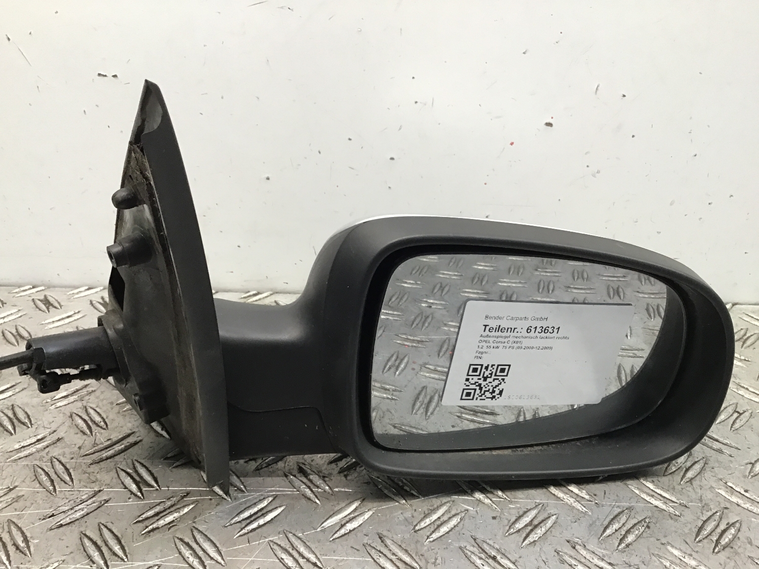 613631 Außenspiegel mechanisch lackiert rechts OPEL Corsa C (X01)