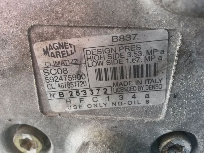 Klimakompressor Fiat Punto 188 1,2 60PS 467857720  592475900 