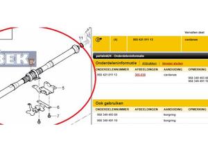 Cardan Shaft (drive Shaft) PORSCHE Cayenne (92A)