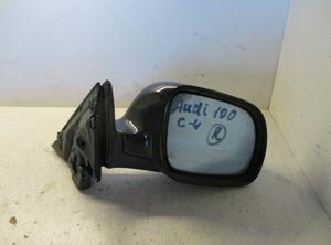 Außenspiegel elektrisch lackiert rechts schwarz  leichte Kratzer  Spiegelglas angelaufen AUDI 100 (4A  C4) 2.0 74 KW