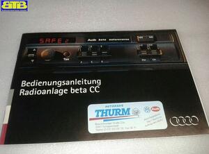 Bedienungsanleitung Radioanlage Audi betaCC Autoradio Kassettenradio AUDI A4 (8D2  B5) 1.6 74 KW