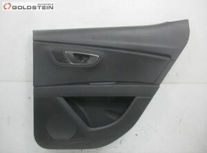 Türverkleidung rechts hinten schwarz/schwarz SEAT LEON (5F1) 1.4 TSI 110 KW