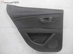 Türverkleidung links hinten schwarz/schwarz SEAT LEON (5F1) 1.4 TSI 110 KW