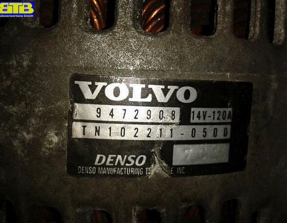Lichtmaschine Generator 14V 120A !!! Freilauf defekt macht Geräusche !!! VOLVO S40 I (VS) 1.9 T4 147 KW