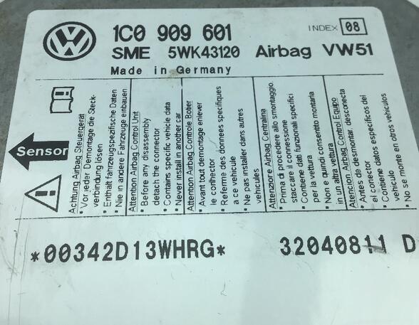351217 Steuergerät Airbag VW Lupo (6X/6E) 1C0909601