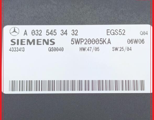 Steuergerät Automatikgetriebe  MERCEDES BENZ E-KLASSE W211 E220 CDI 110 KW