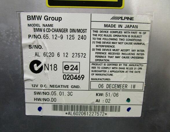 CD-Wechsler  BMW 5 TOURING (E61) 530D 170 KW