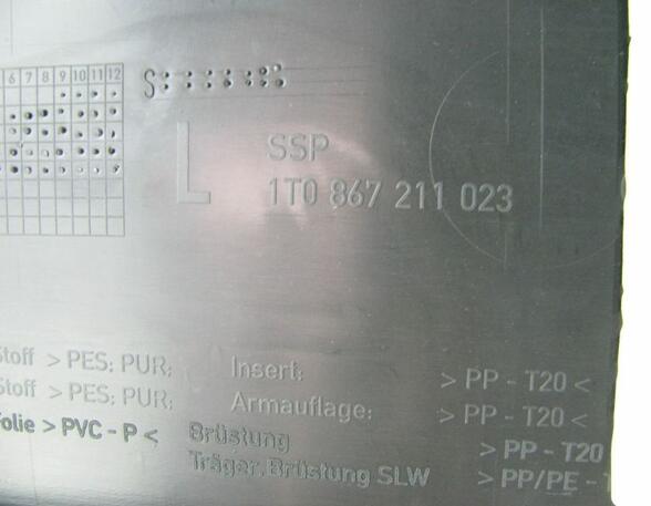 Door Card (Door Panel) VW Touran (1T1, 1T2)