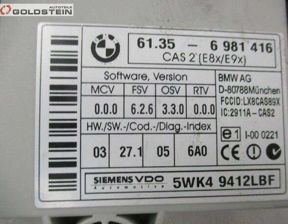Steuergerät Motor Motorsteuergerät Set Schlüssel Zündschloss Cas2 Startknopf BMW 3 (E90) 318D 90 KW