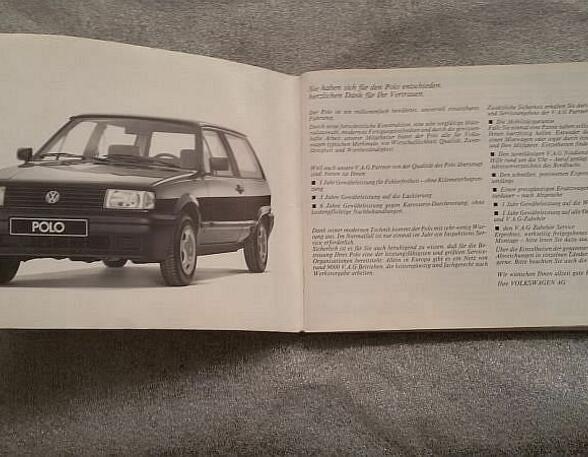 Operation manual VW Polo Coupe (80, 86C)