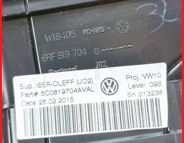 Lüftungsgitter Armaturenbrett Lüftdüse rechts VW POLO (6R 6C) 1.2 TSI 16V  66 KW kaufen 39.99 €