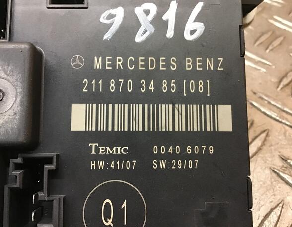 469477 Steuergerät Tür MERCEDES-BENZ E-Klasse Kombi (S211) 00406079