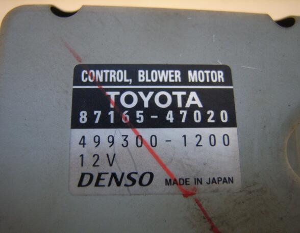 Resistor Interior Blower TOYOTA Prius Liftback (W2)