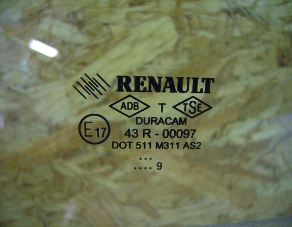 Door Glass RENAULT Clio III (BR0/1, CR0/1), RENAULT Clio IV (BH), RENAULT Clio II (BB, CB)