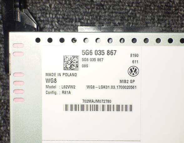 18623 VW Golf 7 VII Facelift SD KARTE Color Touch Bedieneinheit Radio 5G6035867