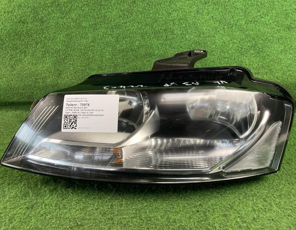 Headlight AUDI A3 (8P1), AUDI A3 Sportback (8PA), AUDI A3 Cabriolet (8P7)