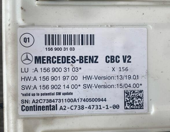 74530 Steuergerät Control MERCEDES-BENZ A-Klasse (W176) A1569003103