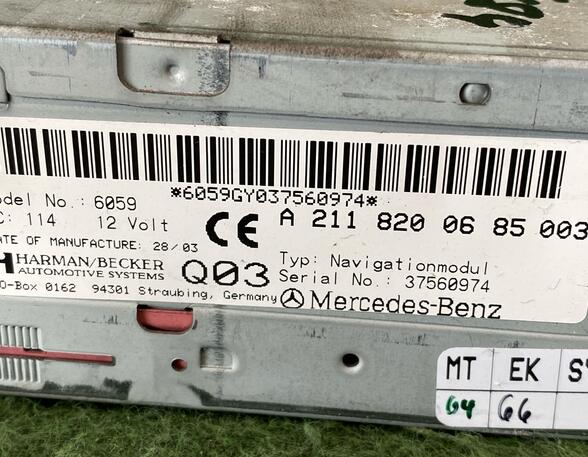 DVD-Player MERCEDES-BENZ E-Klasse T-Model (S211), MERCEDES-BENZ E-Klasse (W211)