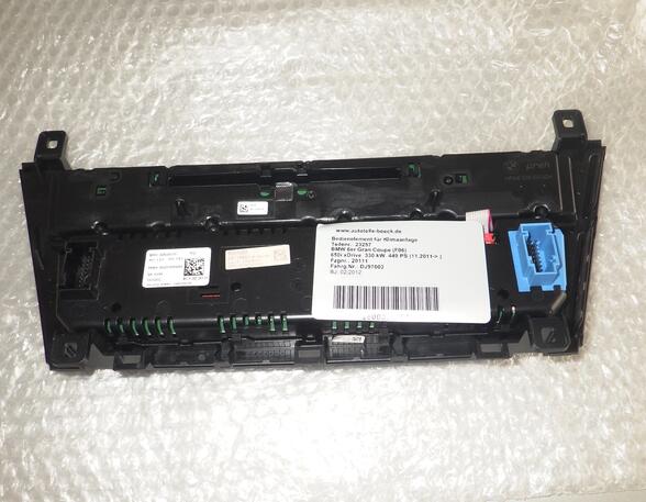 Air Conditioning Control Unit BMW 6 Gran Coupe (F06), BMW 6er Coupe (F13)