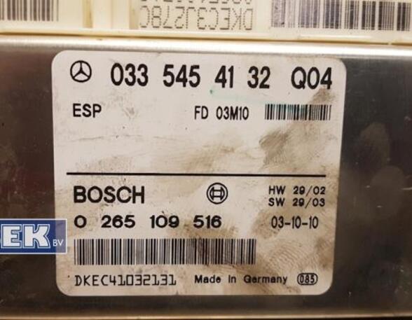 P12416600 Steuergerät ESP MERCEDES-BENZ C-Klasse (W204) A0335454132