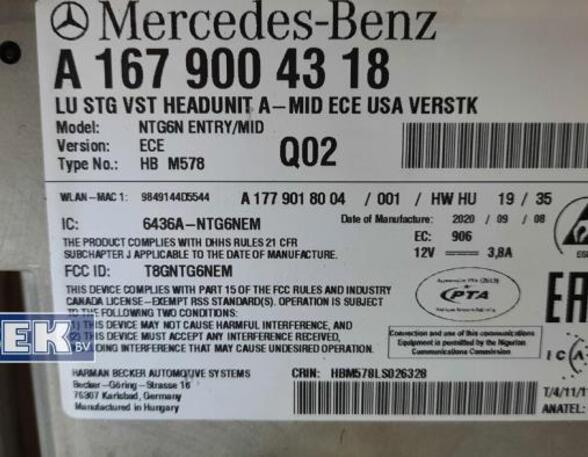 Controller MERCEDES-BENZ A-Klasse (W177)