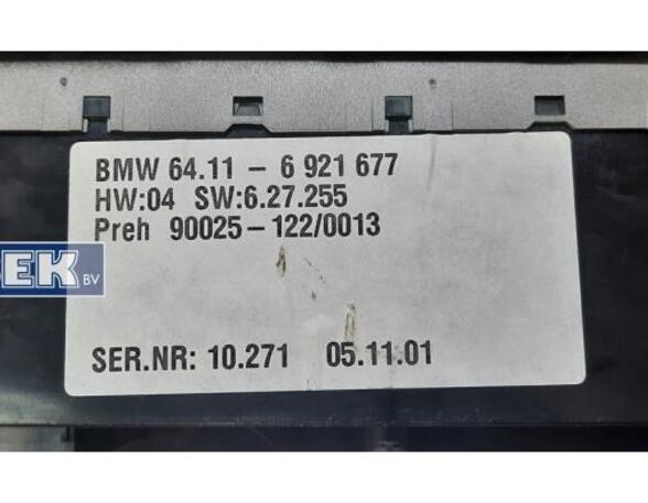 P19956611 Heizungsbetätigung (Konsole) BMW 7er (E65, E66) 64116921677
