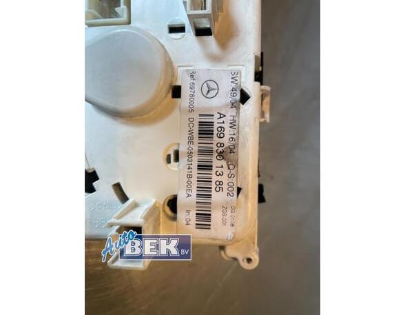 Heating & Ventilation Control Assembly MERCEDES-BENZ A-Klasse (W169)