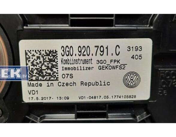 Tachometer (Revolution Counter) VW Passat (3G2, CB2)