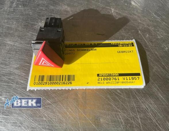 P16043736 Schalter für Warnblinker AUDI A3 Sportback (8P) 8P0941509A