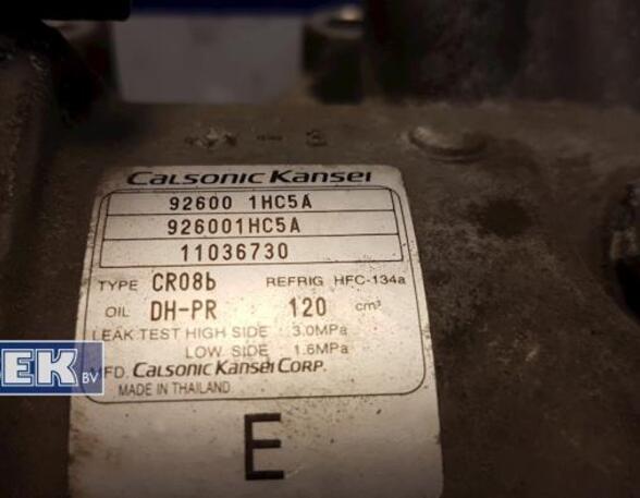 Air Conditioning Compressor NISSAN Micra IV (K13)