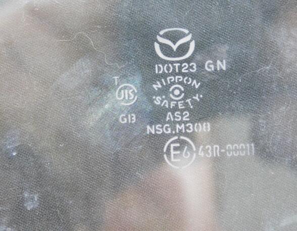 Seitenscheibe Türscheibe HR hinten rechts Mazda 2 Lim. (Typ:DE)