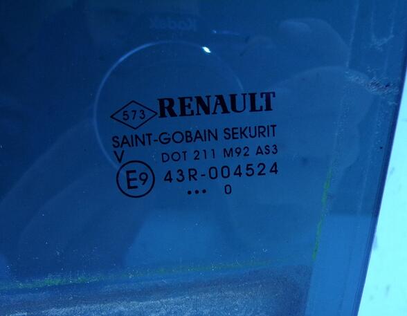 Türscheibe HL hinten links AS3 Grand Renault Modus Lim. (Typ:FP0/JP0)  Authentique