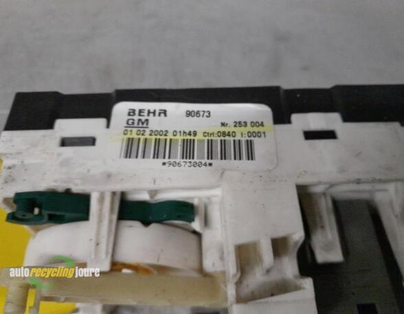 Heating & Ventilation Control Assembly OPEL Astra G Cabriolet (F67)