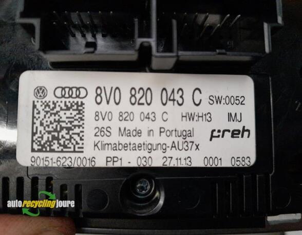 Heating & Ventilation Control Assembly AUDI A3 (8V1, 8VK), AUDI A3 Sportback (8VA, 8VF)