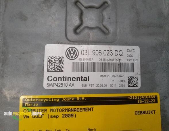 Engine Management Control Unit VW Golf VI (5K1)