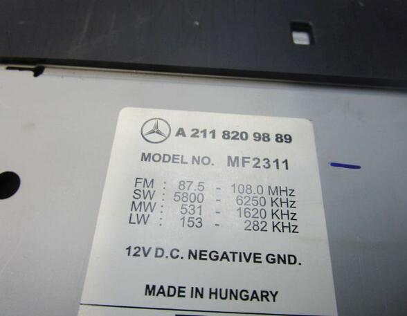 Radio / CD changer combo MERCEDES-BENZ E-Klasse T-Model (S211)