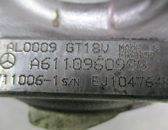 Turbolader GARRETT GT18V MERCEDES C-KLASSE T (S203) C220 CDI 105 KW