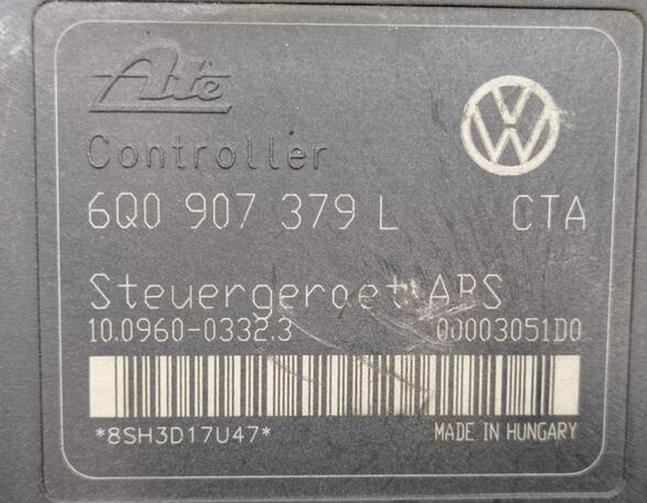 ABS Hydraulikblock Steuergerät  VW POLO (9N) 1.2 12V 47 KW