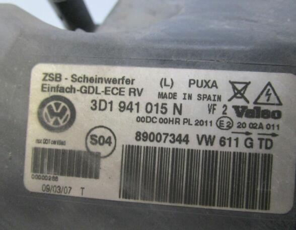 Headlight VW Phaeton (3D1, 3D2, 3D3, 3D4, 3D6, 3D7, 3D8, 3D9)