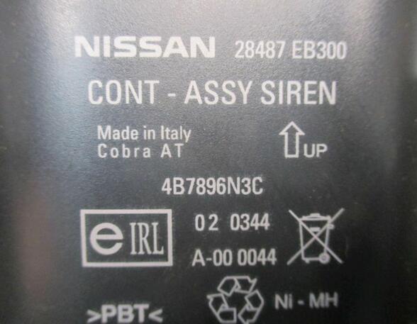 Hupe Sirene Alarmanlage NISSAN PATHFINDER (R51) 2.5 DCI 4WD 126 KW