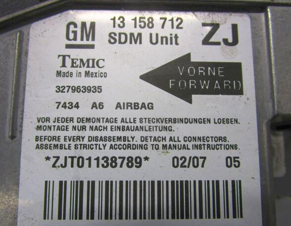 Steuergerät Airbag Airbagsteuergerät  OPEL MERIVA A 1 6 77 KW