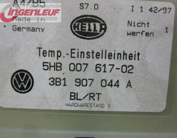 Heizungsregler Heizbetätigung  VW PASSAT (3B2) 1 8 92 KW