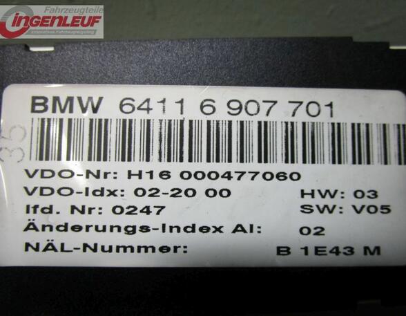 Heizungsregler Heizbetätigung  BMW 3 (E46) 330D 135 KW