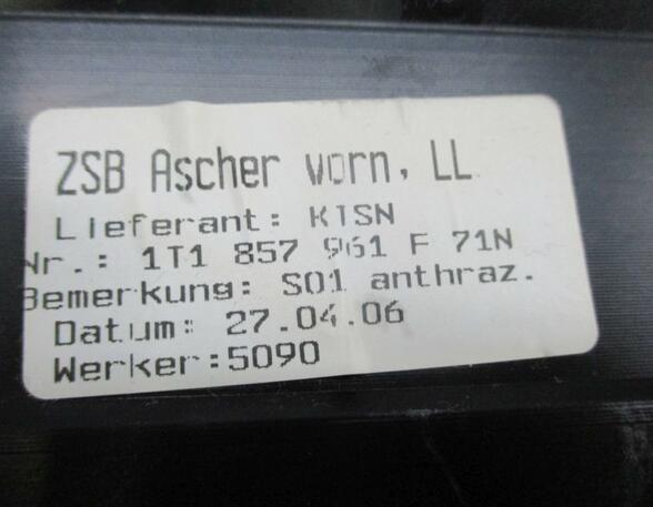 Aschenbecher mitte vorn Ascher VW TOURAN (1T1  1T2) 2.0 TDI 103 KW