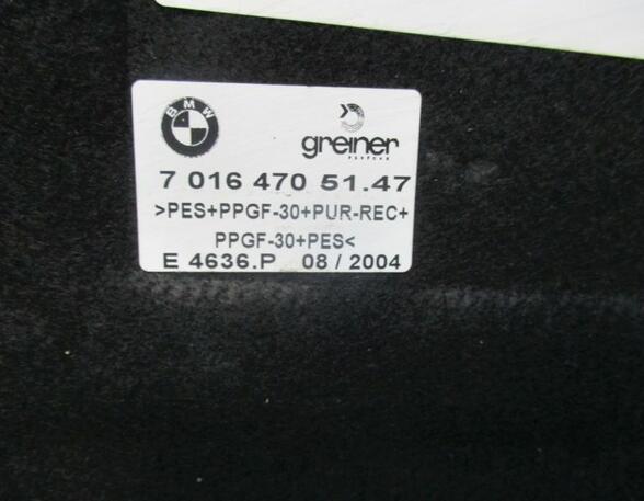 Trunk Floor Mat Carpet BMW 3er Compact (E46)