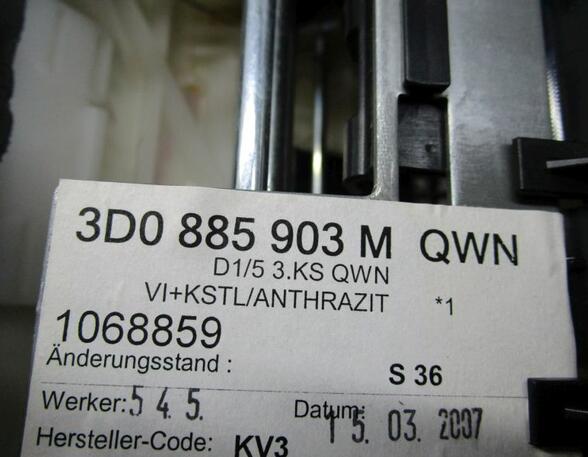 Kopfstütze hinten Rücksitzbank VW PHAETON 3D 02-07 165 KW