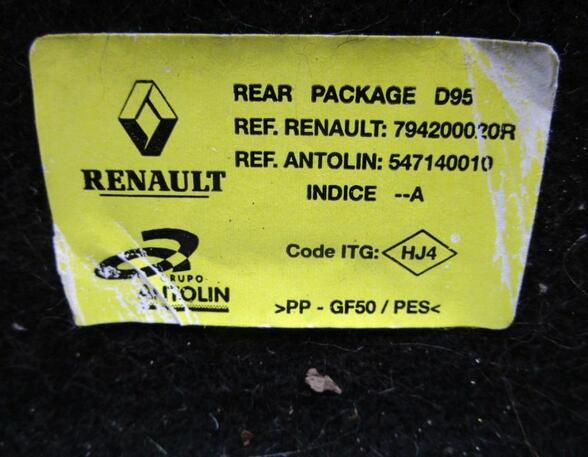 Kofferruimteafdekking RENAULT Megane III Coupe (DZ0/1)