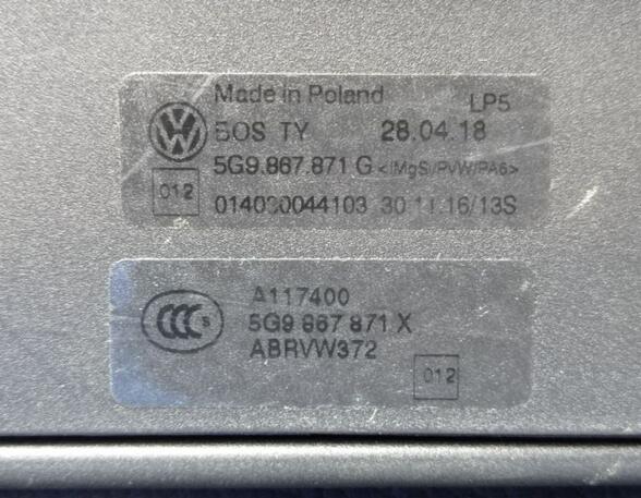 Luggage Compartment Cover VW Golf VII Variant (BA5, BV5)