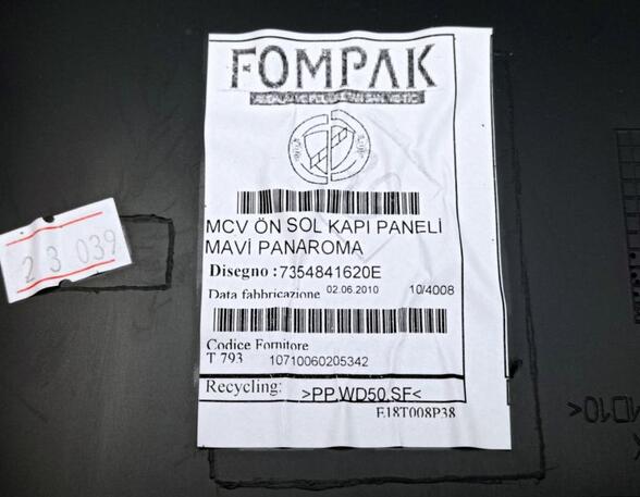 Door Card (Door Panel) FIAT Qubo (225)
