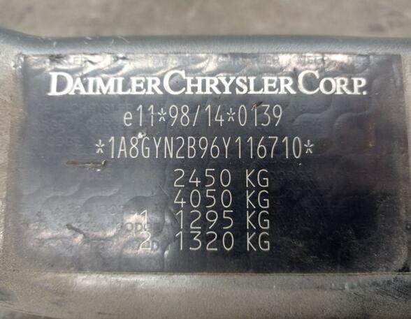 Frontblech  CHRYSLER VOYAGER IV (RG  RS) 2.4 108 KW